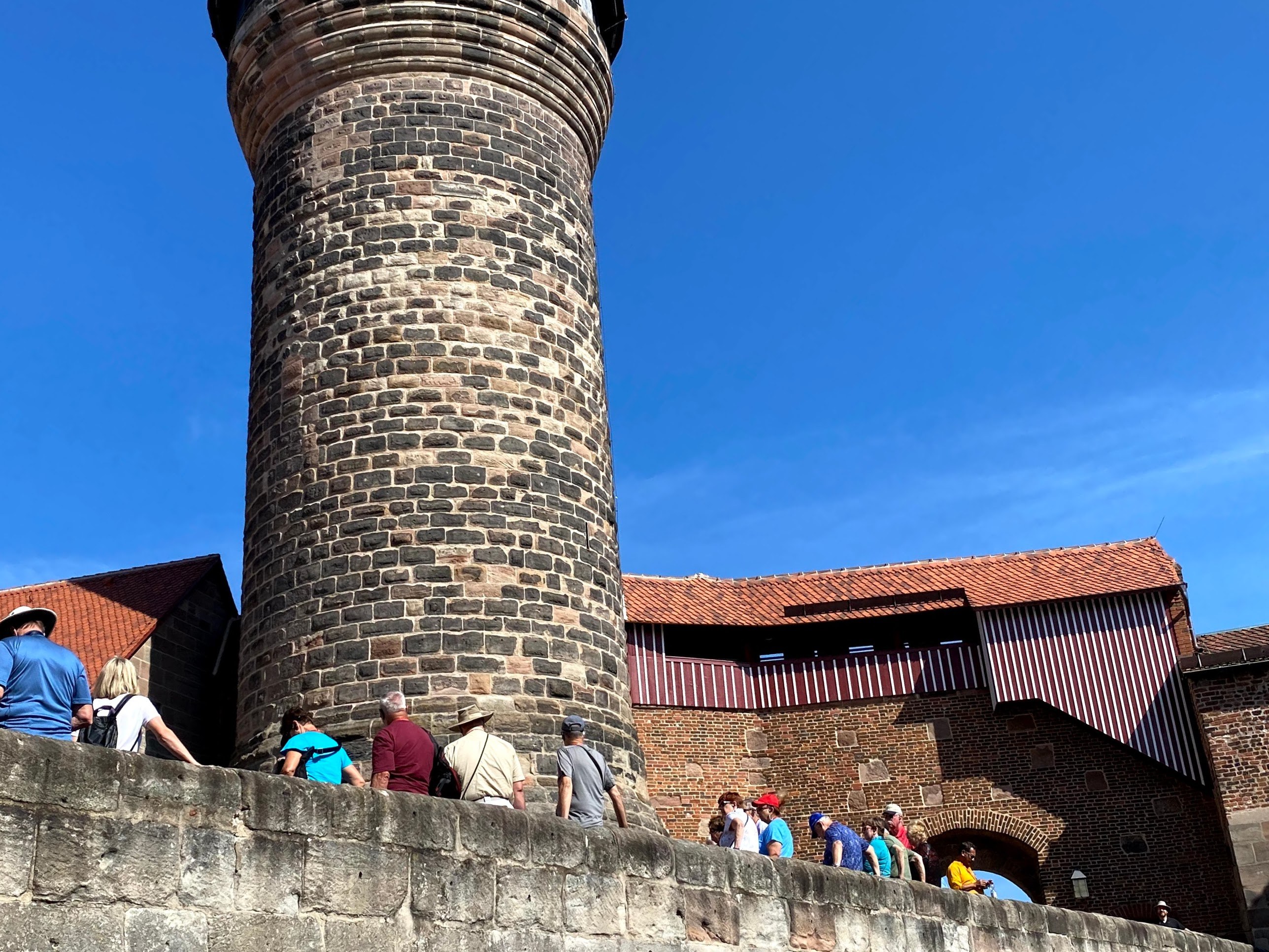 Imperial Castle of Nuremberg on the sandstone ridge above the old town