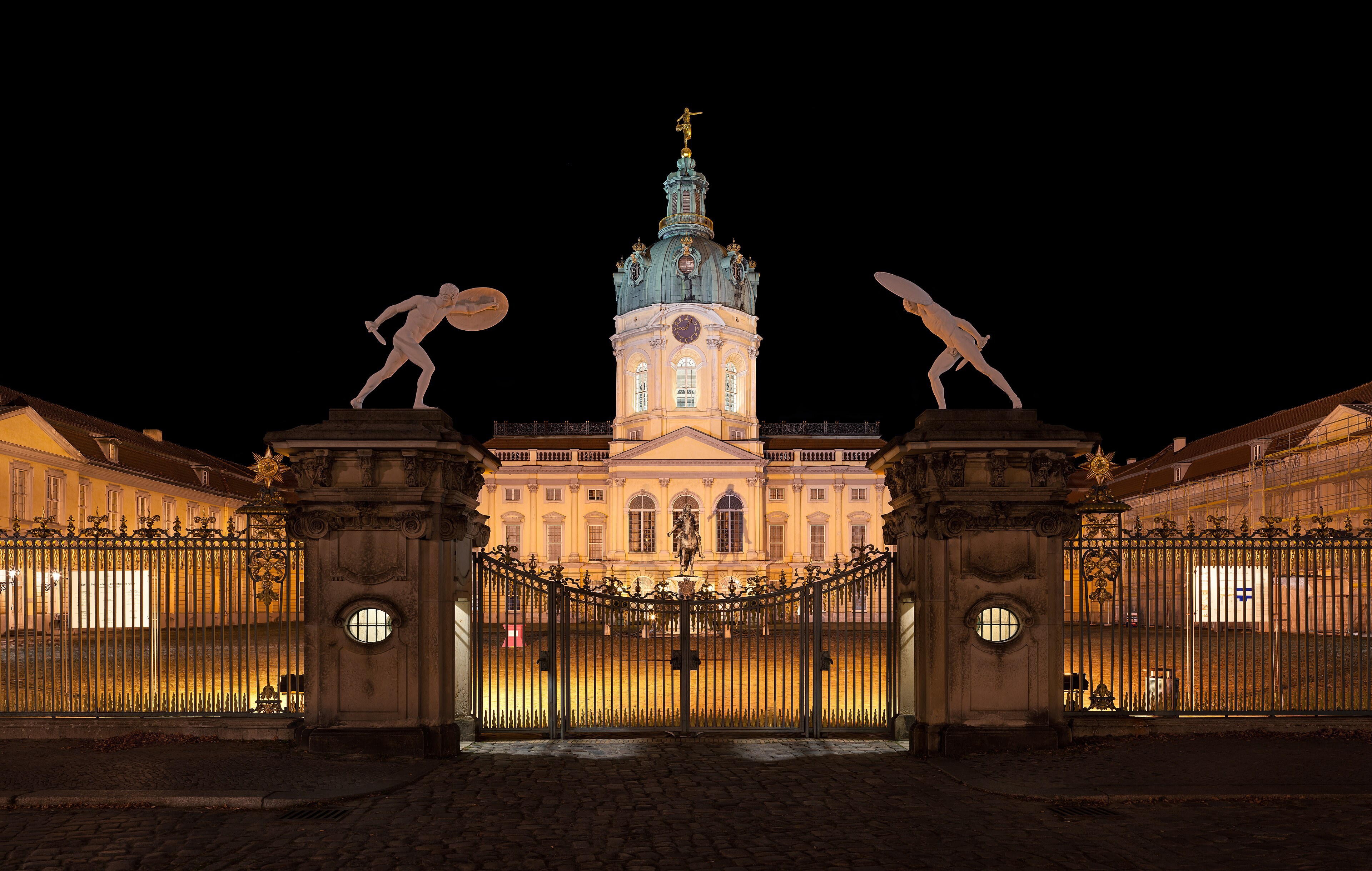 Charlottenburg Palace in Berlin, the baroque front and the central dome